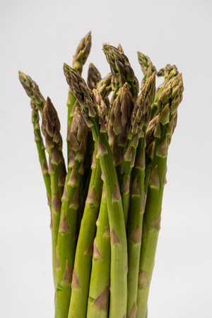 Asparagus isolated on a white background.の写真素材