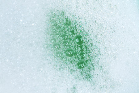 Green later background, top view. Copy space.の写真素材