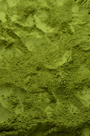 Matcha tea, matcha powder isolated on a white background.の写真素材
