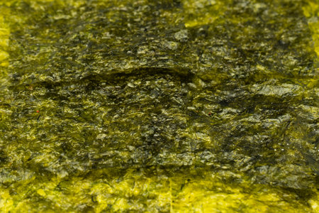 Tasty nori seaweed as a background. Top view.の写真素材