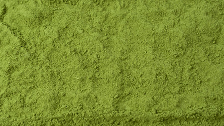 Matcha tea, matcha powder isolated on a white background.の写真素材