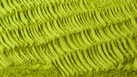 Matcha tea, matcha powder as a background.の写真素材