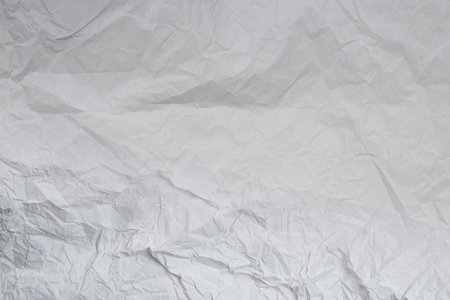 Crumpled white paper background. Top view.の写真素材