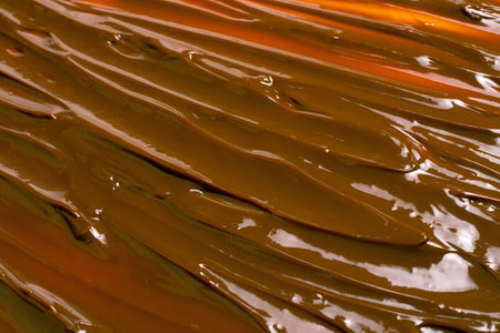 Sweet caramel pattern, top view.の写真素材