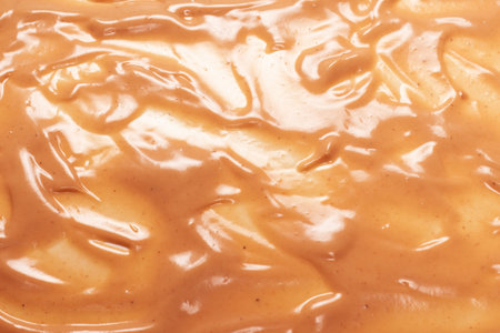 Mushroom sauce as a background. Top view.の写真素材