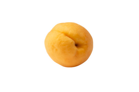 Ripe juicy orange apricots isolated on a white background.の写真素材