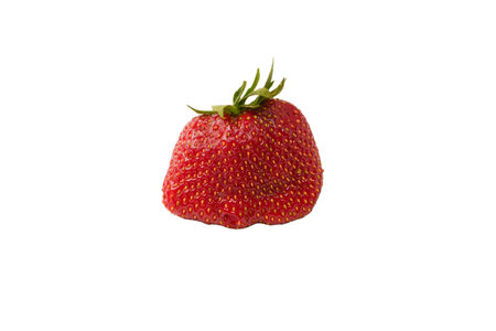 Strawberry. Fresh group of berries isolated on a white background.の写真素材