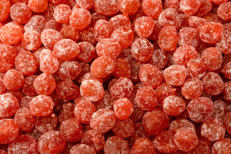 Dried kumquat isolated on a white background. Top view.の写真素材