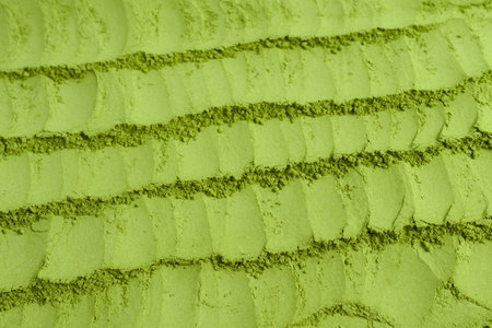 Matcha tea, matcha powder as a background.の写真素材