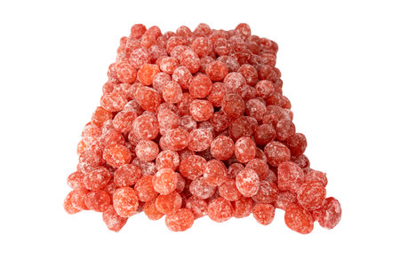 Dried fruit isolated on a white background. Top view.の写真素材