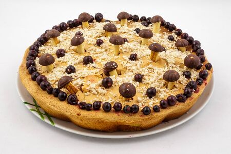 Cake "Mushroom glade"の写真素材