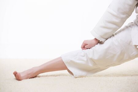 woman in a kimonoの写真素材