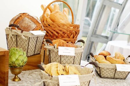 pastries, baguetteの写真素材