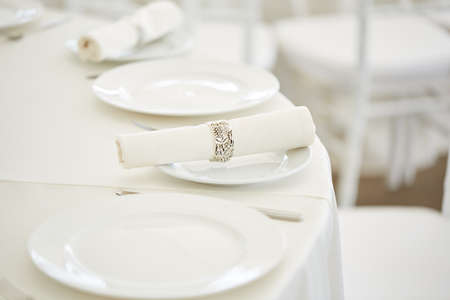table setting for a holiday close-up