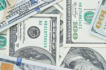 background from banknotes of dollars