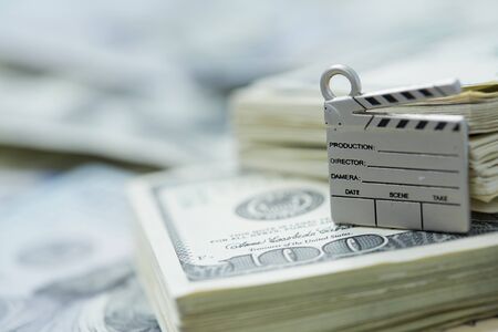 clapperboard, cinema is a lot of money