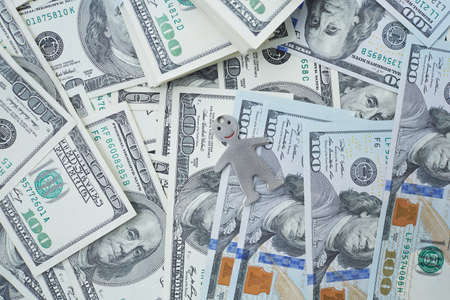 notes of dollars and little man