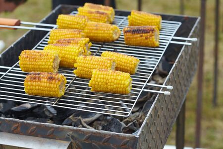 Corn on the grillの写真素材