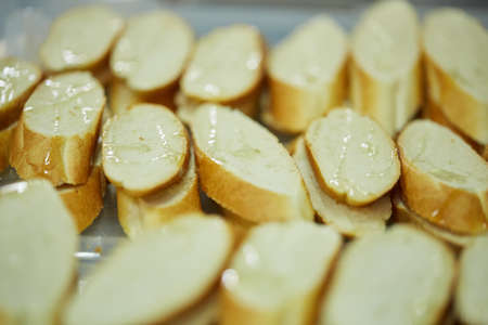 sliced baguetteの写真素材