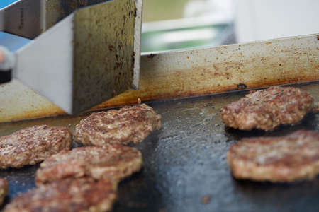 cooking cutlet BBQの写真素材