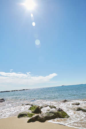 beach in Barcelonaの写真素材