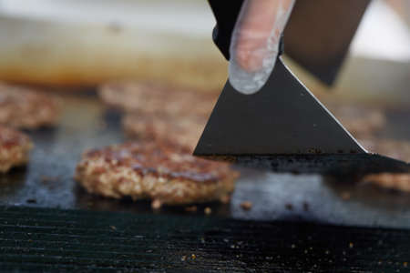 cooking cutlet BBQの写真素材