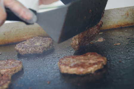 cooking cutlet BBQの写真素材