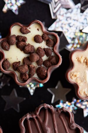 delicious chocolate candiesの写真素材