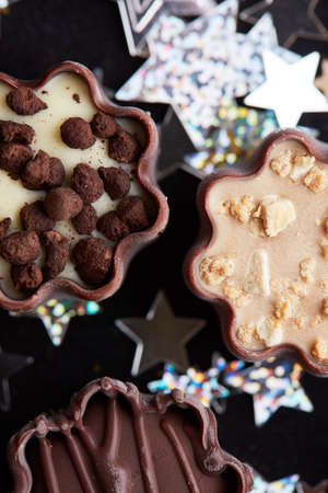 delicious chocolate candiesの写真素材