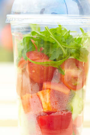 takeaway saladsの写真素材