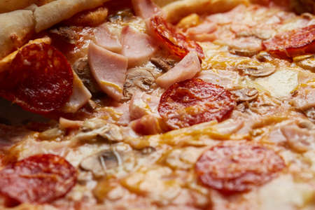 pizza close upの写真素材