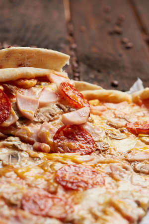 pizza close upの写真素材