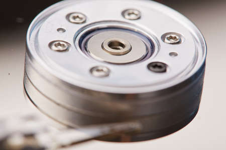 hard disk closeupの写真素材