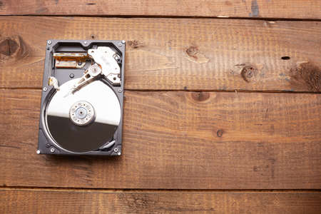 hard disk closeup