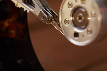 hard disk closeup
