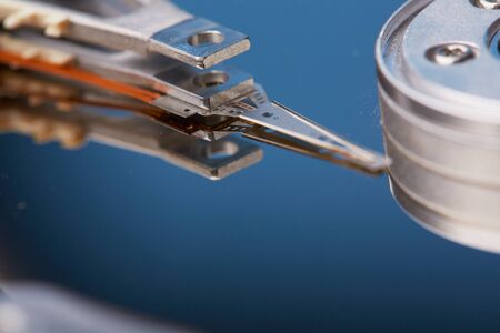 hard disk closeup