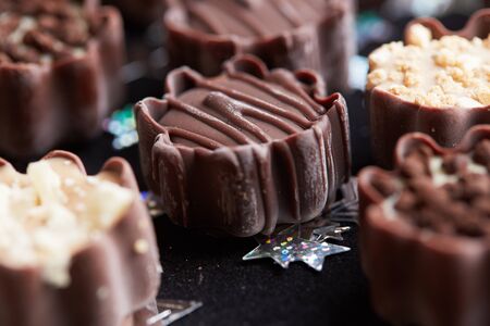 delicious chocolate candiesの写真素材