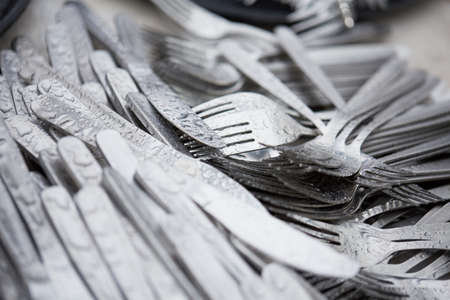 clean utensilsの写真素材