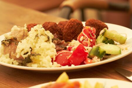 buffet in the hotel restaurantの写真素材