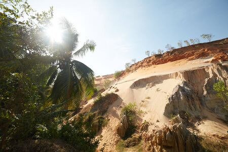orange sands in Vietnamの写真素材