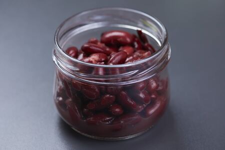 beans in jarの写真素材