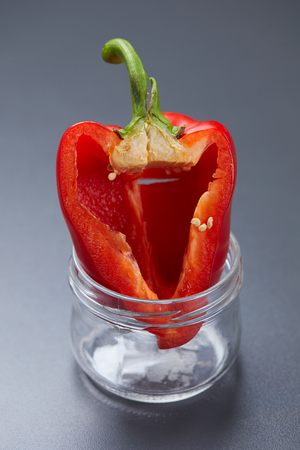 red sweet pepperの写真素材