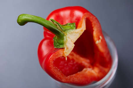 red sweet pepperの写真素材