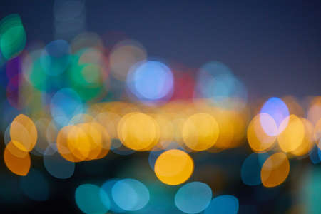 city lights nightの写真素材
