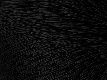 Black abstract background with lines. 3d rendering, 3d illustration.の写真素材