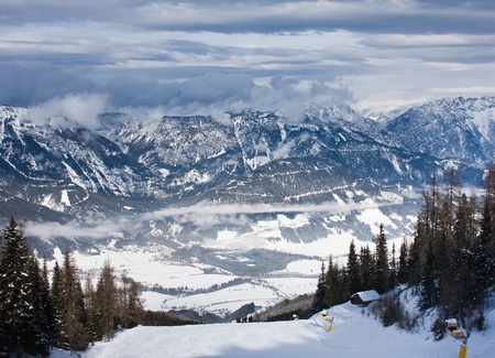 Ski resort  Schladming . Austriaの写真素材