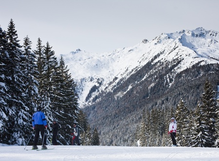 Ski resort Madonna di Campiglio. Italyの写真素材