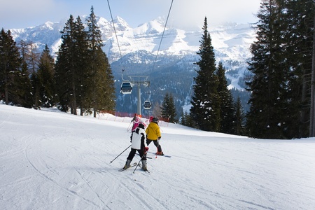 Ski resort Madonna di Campiglio. Italy の写真素材