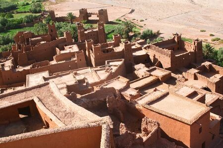 The Kasbah Ait ben haddou in Moroccoの写真素材
