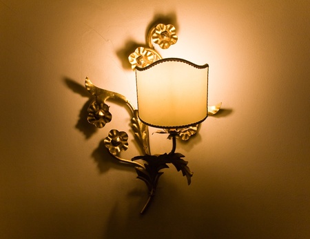 elegant wall lamp の写真素材
